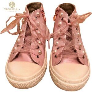 Trish Scully Girl's Pink Rigby Sneaker, Sz 13